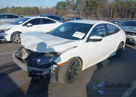 2021 Honda Civic Sport из США, поврежденный, VIN 19XFC2F8XME201721